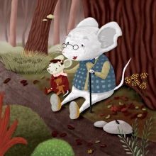Sad Mouse and her Grandpa