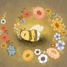 Bella Bee Dreams of Flowers