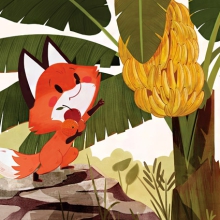 TilkiLab story and activity book - 8 - Fox and Bananas