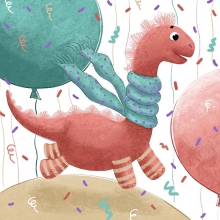 Dino and Balloons