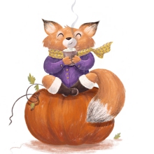 Autumn Cofee Fox