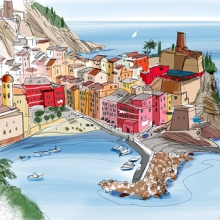 Italian Sea Side Town Vernazza