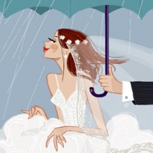 Bride and Rain
