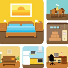 Various  Rooms and Places