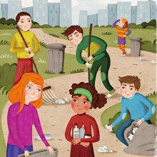 Teens Cleaning the Park