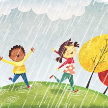 Kids Singing in the Rain
